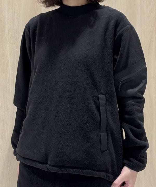 ビームスゴルフ】人気袖ロゴ×ダンボールニット 長袖ゴルフプルオーバー