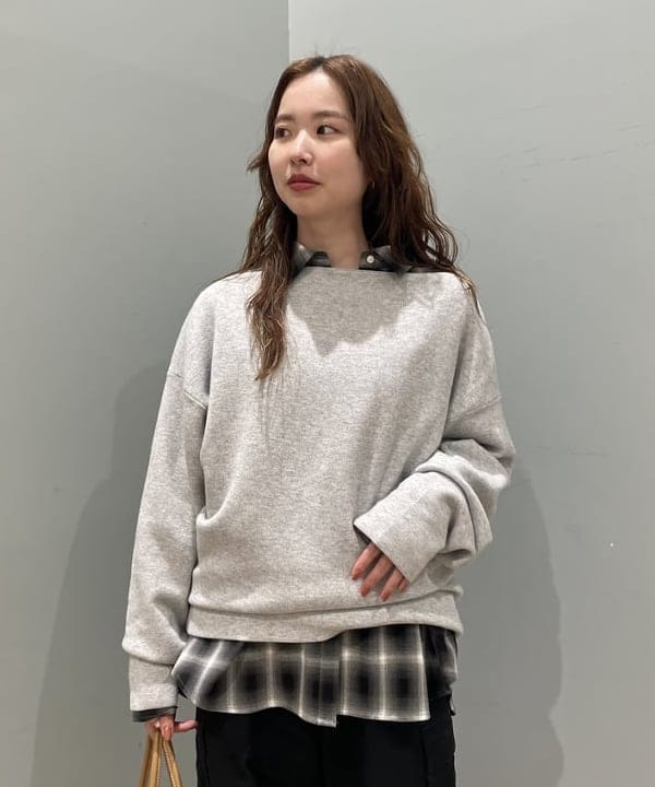 reiさんの「BEAMS WOMEN｜オンブレチェック ビッグ シャツ」を使ったコーディネート