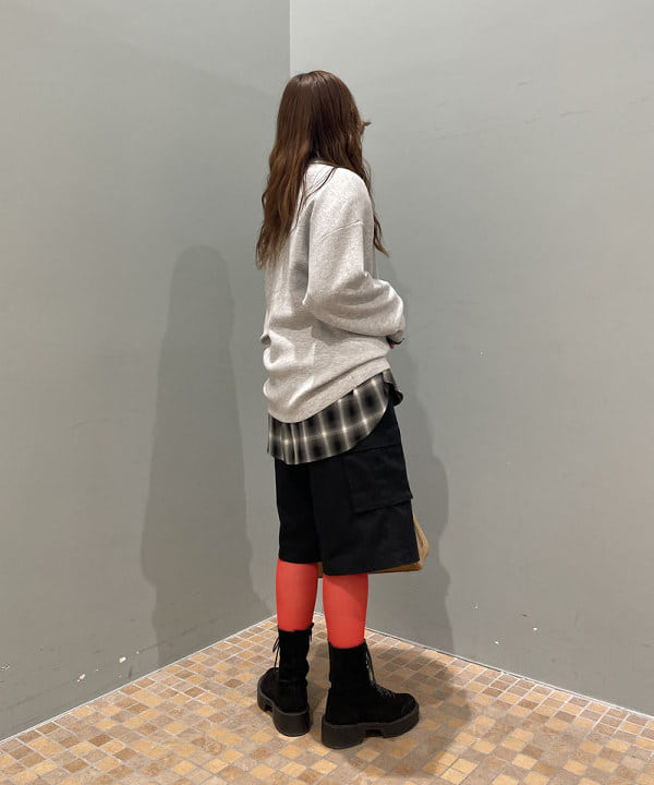 reiさんの「BEAMS WOMEN｜オンブレチェック ビッグ シャツ」を使ったコーディネート