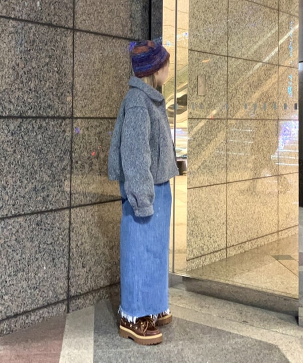 まゆちゃんさんの「BEAMS WOMEN｜ループ シャギー ジップ ブルゾン」を使ったコーディネート