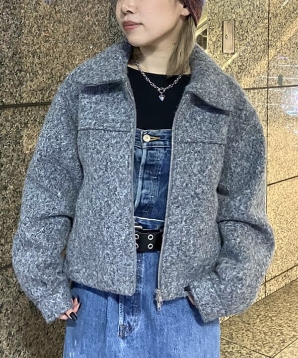 まゆちゃんさんの「BEAMS WOMEN｜ループ シャギー ジップ ブルゾン」を使ったコーディネート