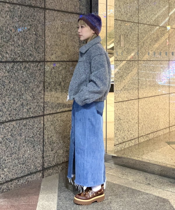 まゆちゃんさんの「BEAMS WOMEN｜ループ シャギー ジップ ブルゾン」を使ったコーディネート