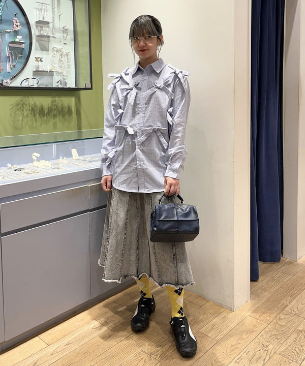 ゆいさんの「BEAMS WOMEN｜ Sister Jane / Jules Check Bows Shirt」を使ったコーディネート