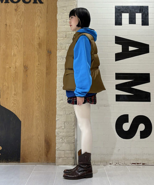 amaさんの「BEAMS WOMEN｜リバーシブル ダウン ベスト」を使ったコーディネート