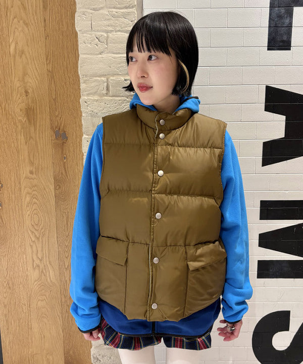 amaさんの「BEAMS WOMEN｜リバーシブル ダウン ベスト」を使ったコーディネート