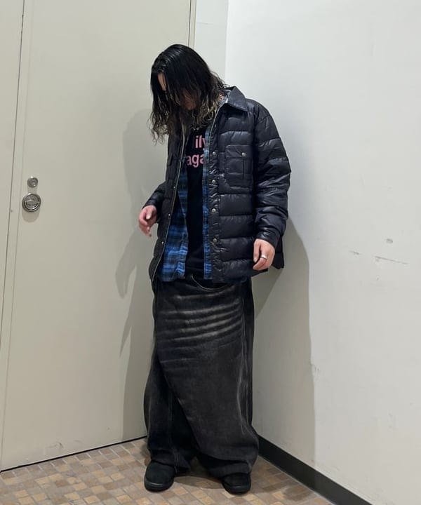 菊田 悠さんの「BEAMS WOMEN｜ワイドフィット フェード チェックシャツ」を使ったコーディネート