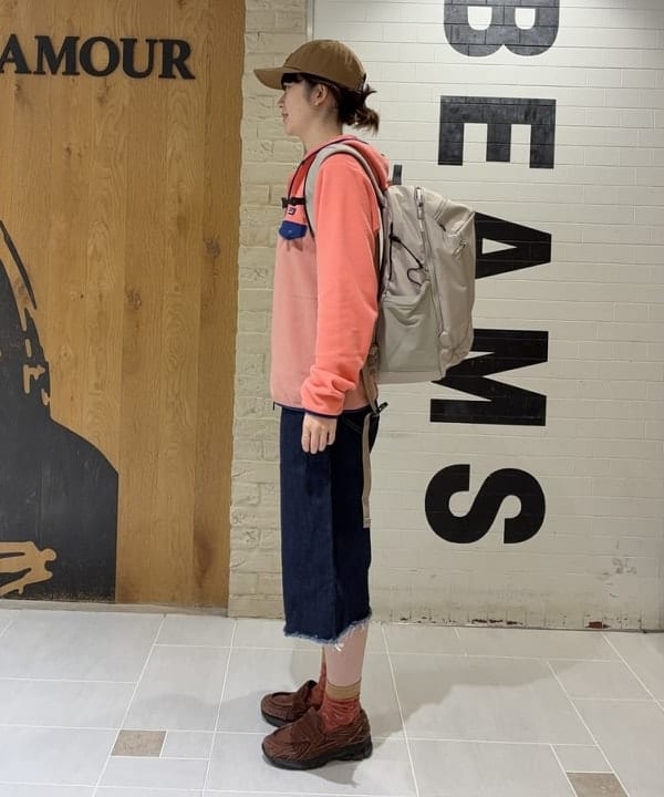 キラリさんの「BEAMS WOMEN｜【別注】Lee &times; maturely / カット オフ ワイド ショートパンツ」を使ったコーディネート