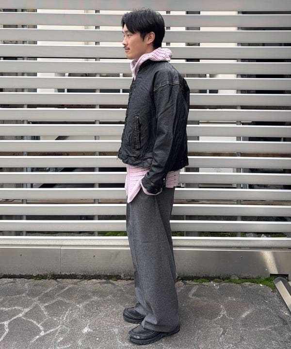 しゅうとさんの「BEAMS WOMEN｜ユーズド加工 レザージップブルゾン」を使ったコーディネート