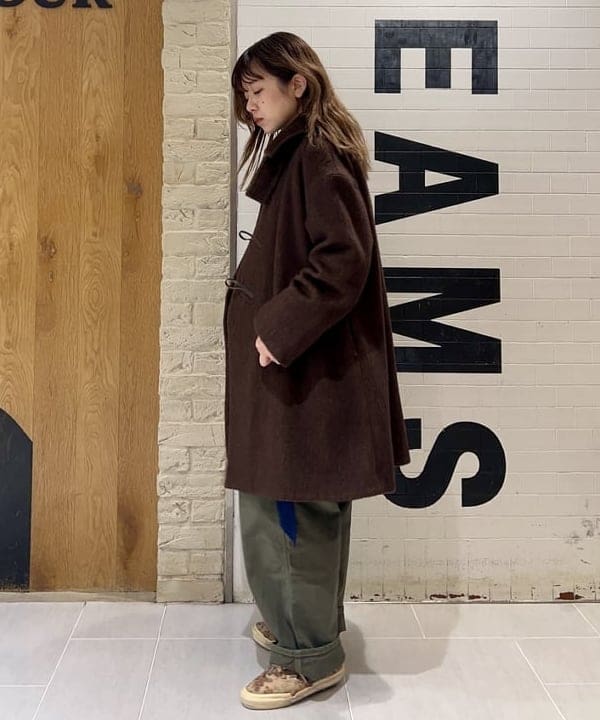 ナツハさんの「BEAMS WOMEN｜maturely / シャギー ヘリンボーン ダッフルコート」を使ったコーディネート