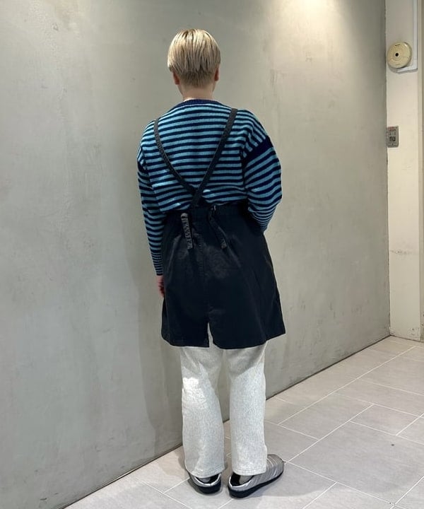 スミレさんの「BEAMS WOMEN｜7ゲージ ボーダー クルー ニット」を使ったコーディネート
