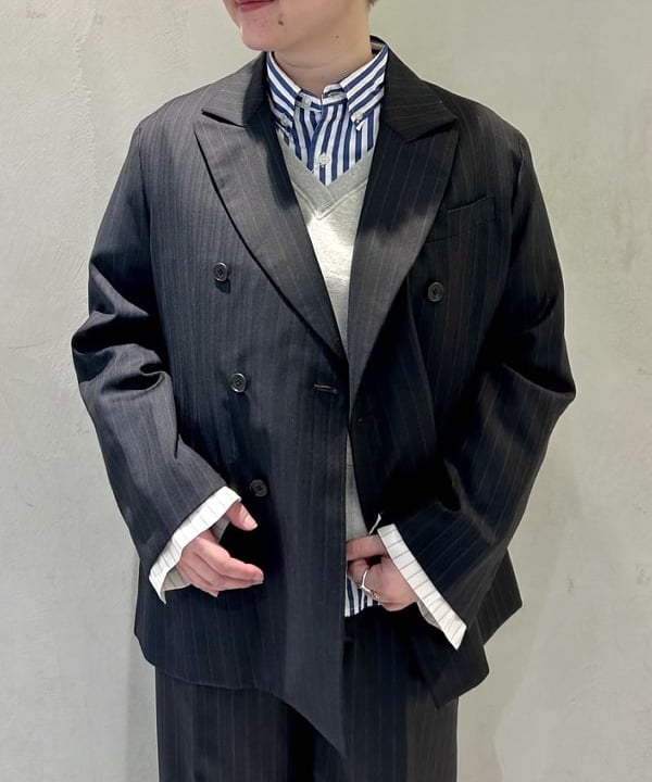 スミレさんの「BEAMS WOMEN｜カフ デタッチャブル ダブルジャケット」を使ったコーディネート