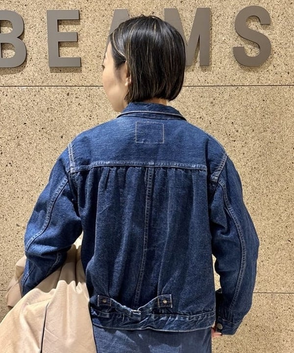 つぼさんの「BEAMS WOMEN｜コットン ポリエステル シャンブレー ステンカラー コート」を使ったコーディネート