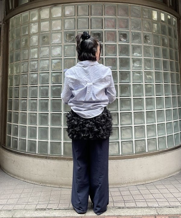 chikaさんの「BEAMS WOMEN｜ Sister Jane / Jules Check Bows Shirt」を使ったコーディネート