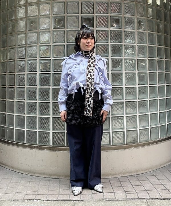 chikaさんの「BEAMS WOMEN｜ Sister Jane / Jules Check Bows Shirt」を使ったコーディネート