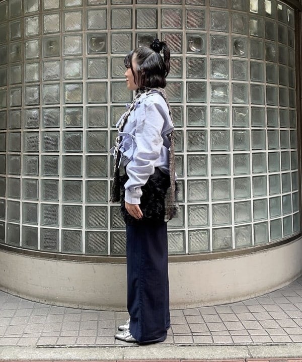 chikaさんの「BEAMS WOMEN｜ Sister Jane / Jules Check Bows Shirt」を使ったコーディネート