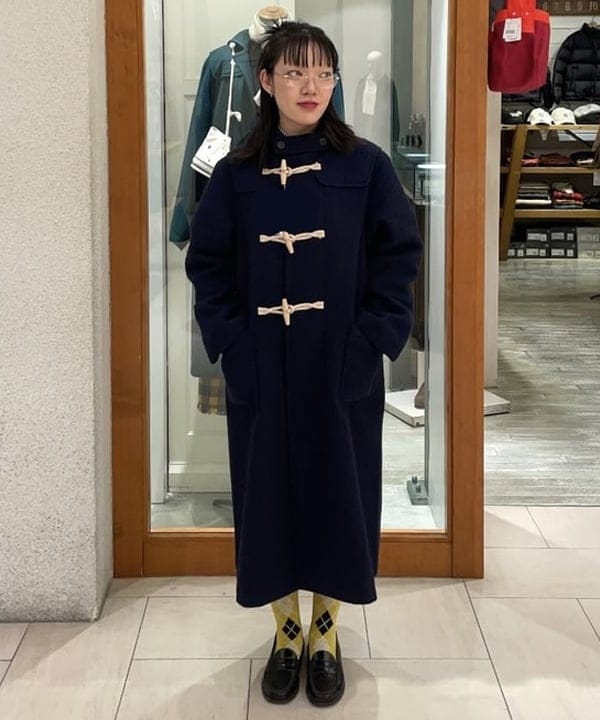rinnaさんの「BEAMS WOMEN｜モッサー ロング ダッフルコート 25FW」を使ったコーディネート