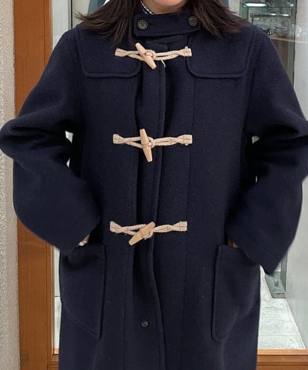 rinnaさんの「BEAMS WOMEN｜モッサー ロング ダッフルコート 25FW」を使ったコーディネート