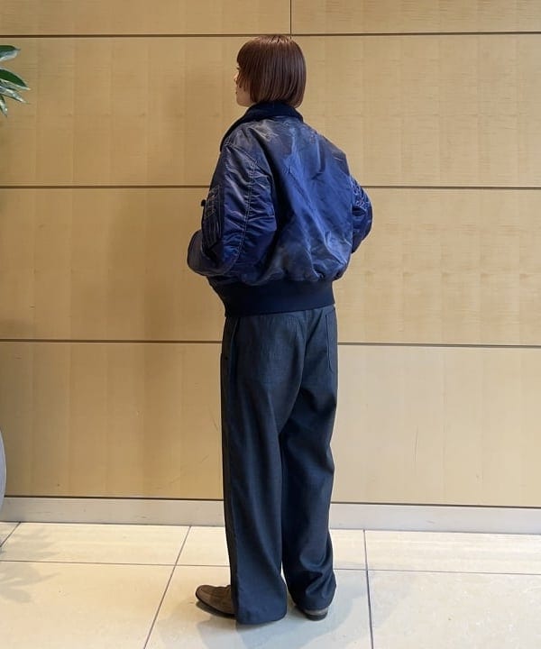 Hazukiさんの「BEAMS WOMEN｜ワイドショートフィット B-15タイプ フライトジャケット」を使ったコーディネート