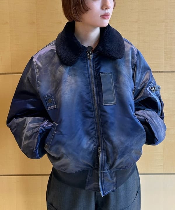 Hazukiさんの「BEAMS WOMEN｜ワイドショートフィット B-15タイプ フライトジャケット」を使ったコーディネート