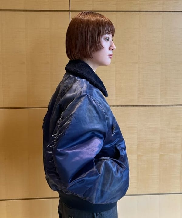 Hazukiさんの「BEAMS WOMEN｜ワイドショートフィット B-15タイプ フライトジャケット」を使ったコーディネート