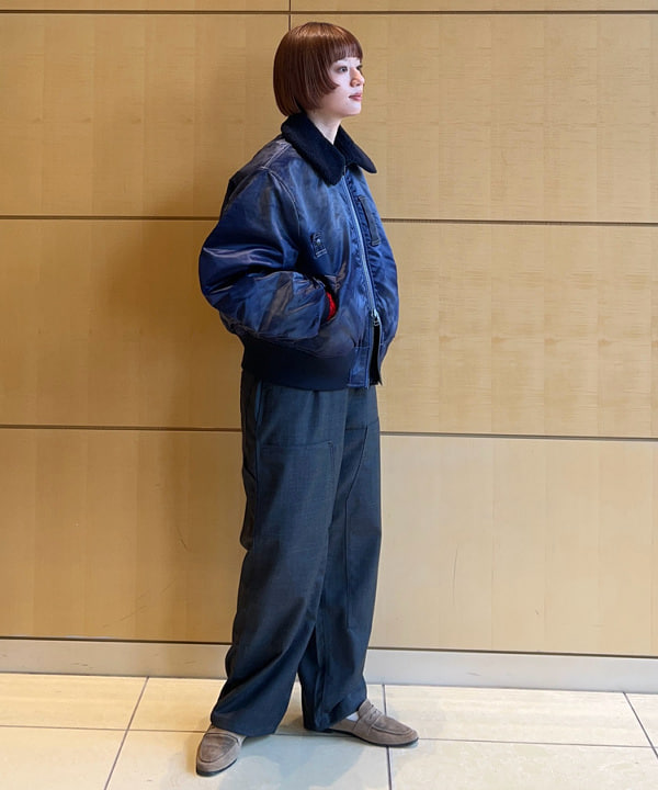 Hazukiさんの「BEAMS WOMEN｜ワイドショートフィット B-15タイプ フライトジャケット」を使ったコーディネート