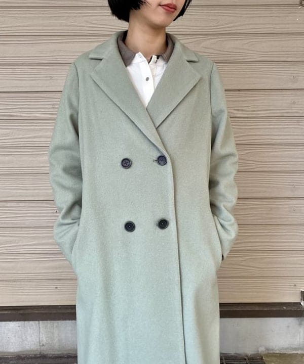 イナダさんの「BEAMS WOMEN｜ライトウール チェスターコート」を使ったコーディネート