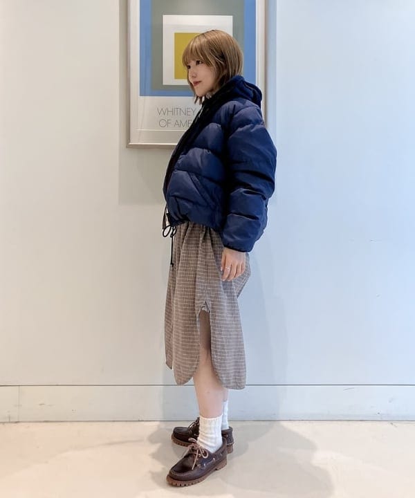 小原 もこさんの「BEAMS WOMEN｜リバーシブル ダウン ジャケット」を使ったコーディネート