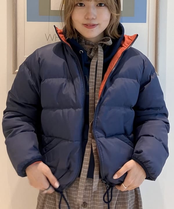 小原 もこさんの「BEAMS WOMEN｜リバーシブル ダウン ジャケット」を使ったコーディネート