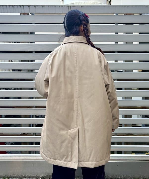 Kyooka Sayakaさんの「BEAMS WOMEN｜コットン ポリエステル シャンブレー ステンカラー コート」を使ったコーディネート