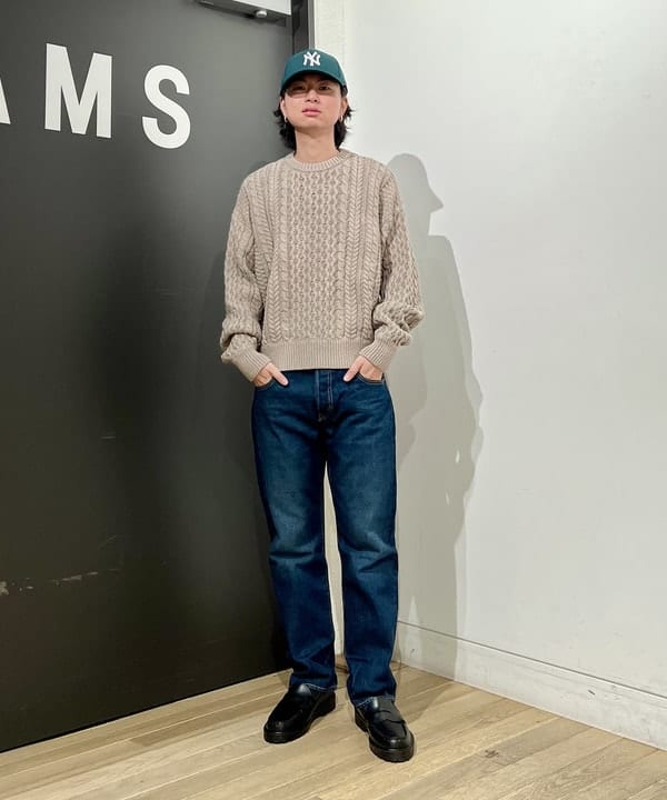 dct_ism様 Stripe Doeskin x Wool Knit Cardigan | sacai Official Store サカイ