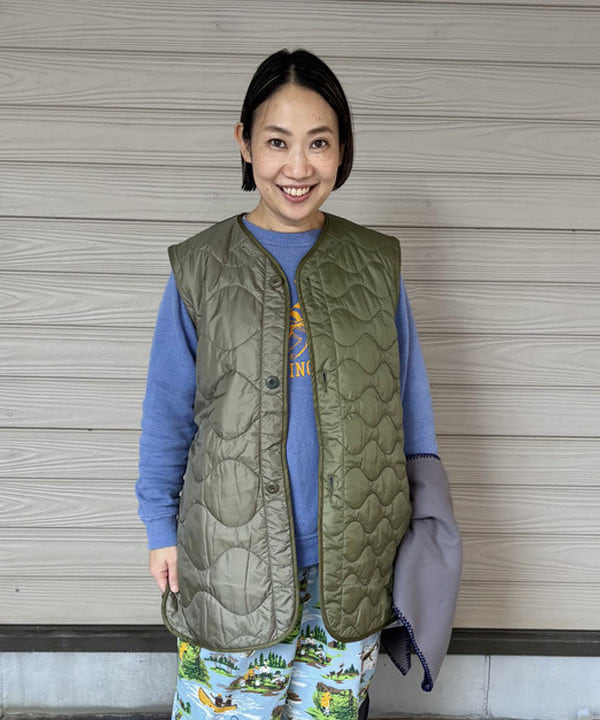 つぼさんの「BEAMS WOMEN｜クレイジー デタッチ スリーブ ライナー」を使ったコーディネート