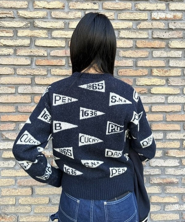 津藤 理佐子さんの「BEAMS WOMEN｜ペナント ニット プルオーバー」を使ったコーディネート