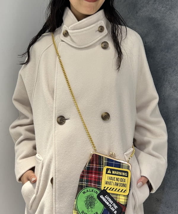 SAEさんの「BEAMS WOMEN｜スタンドカラー ダブル コート」を使ったコーディネート