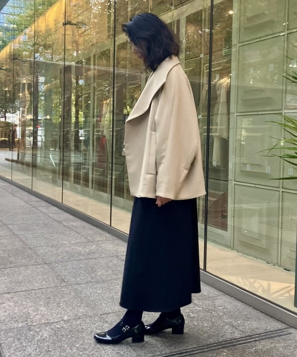 松元 晴佳さんの「BEAMS WOMEN｜スタンドネック 中綿ブルゾン コート .M」を使ったコーディネート