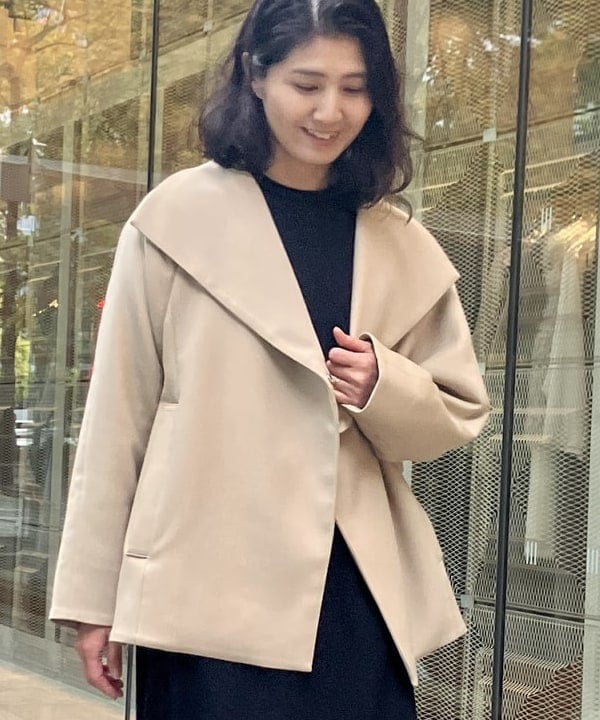 松元 晴佳さんの「BEAMS WOMEN｜スタンドネック 中綿ブルゾン コート .M」を使ったコーディネート