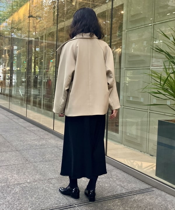 松元 晴佳さんの「BEAMS WOMEN｜スタンドネック 中綿ブルゾン コート .M」を使ったコーディネート