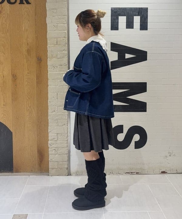 大石彩可さんの「BEAMS WOMEN｜ユーロ ヴィンテージ フリル シャツ」を使ったコーディネート