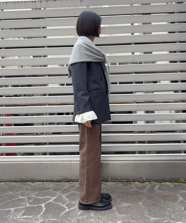 Kanaeさんの「BEAMS WOMEN｜ベルスリーブ クルーネック ニット」を使ったコーディネート