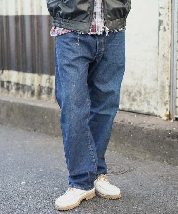 SUDOさんの「BEAMS WOMEN｜ワイドフィット 4ポケット レザー ブルゾン」を使ったコーディネート