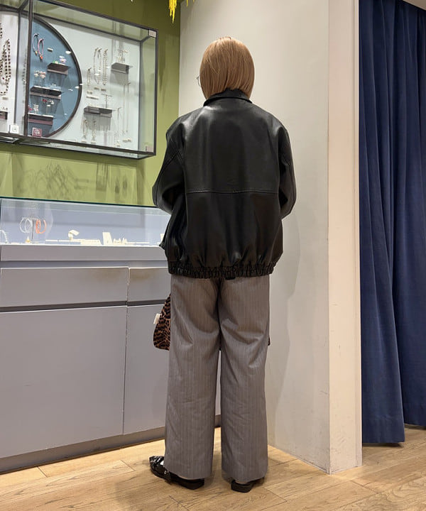 ナカノ アイさんの「BEAMS WOMEN｜フェイクレザー フライト ジャケット」を使ったコーディネート