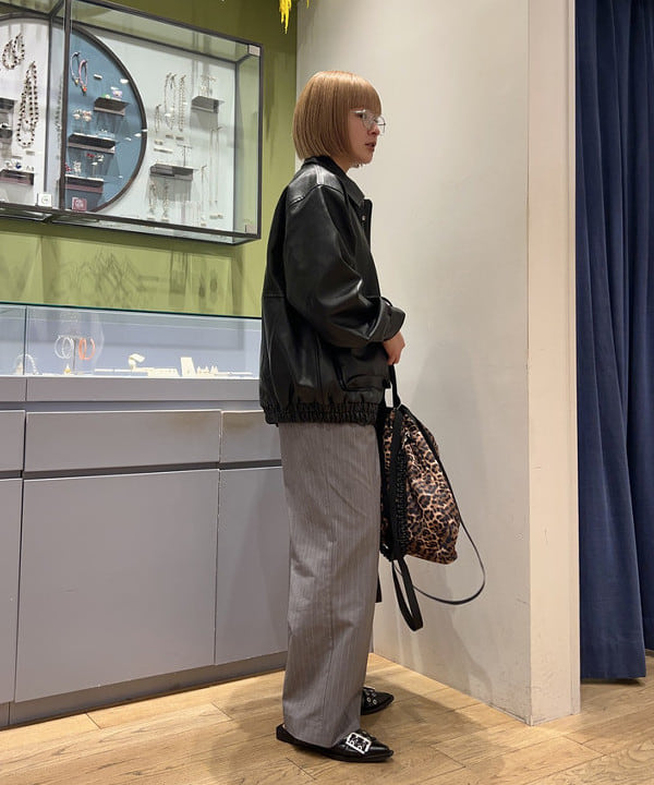 ナカノ アイさんの「BEAMS WOMEN｜フェイクレザー フライト ジャケット」を使ったコーディネート