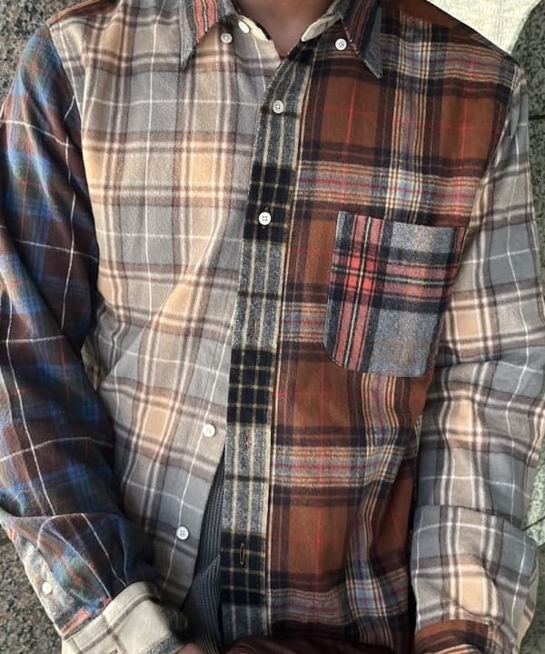 菊田 悠さんの「BEAMS WOMEN｜B.D. flannel Plaid Panel」を使ったコーディネート