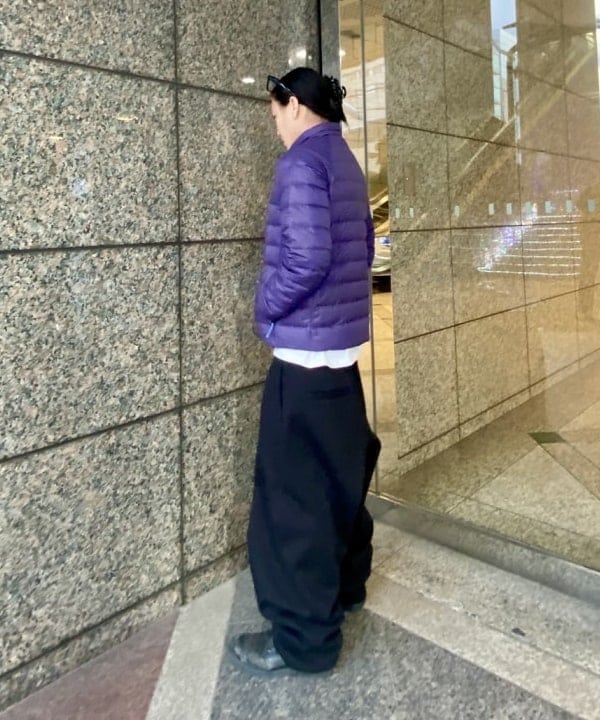 はるひむさんの「BEAMS WOMEN｜ワイドストレート ウィンドストップ スウェットパンツ」を使ったコーディネート