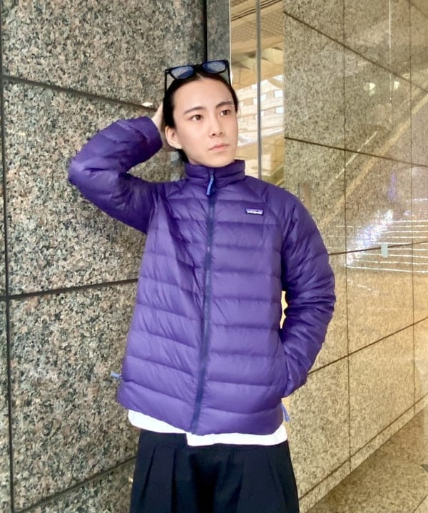 はるひむさんの「BEAMS WOMEN｜ワイドストレート ウィンドストップ スウェットパンツ」を使ったコーディネート