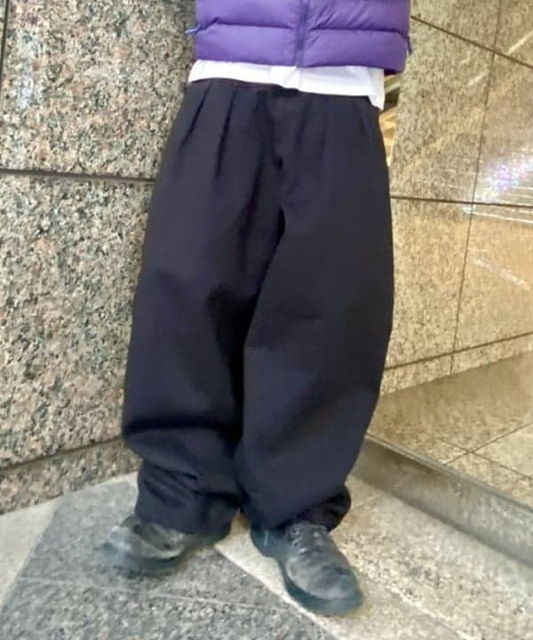 はるひむさんの「BEAMS WOMEN｜ワイドストレート ウィンドストップ スウェットパンツ」を使ったコーディネート