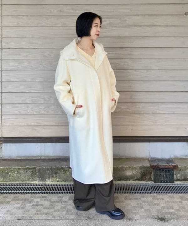 イナダさんの「BEAMS WOMEN｜リバー フーディーコート」を使ったコーディネート