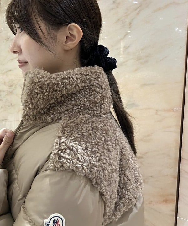 茂野 真楓さんの「BEAMS WOMEN｜フォックスウール ホールガーメント ニット」を使ったコーディネート