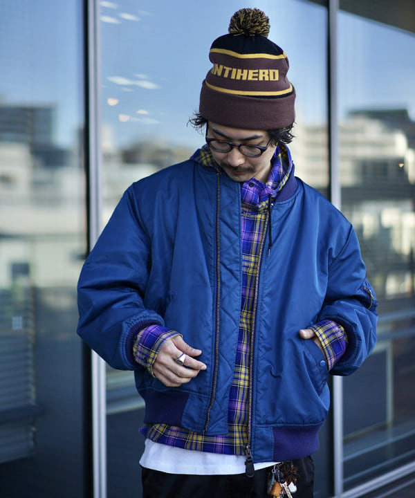 BAKU(東江 漠)さんの「BEAMS WOMEN｜ワイドフィット リフレクター チェック フードシャツ」を使ったコーディネート