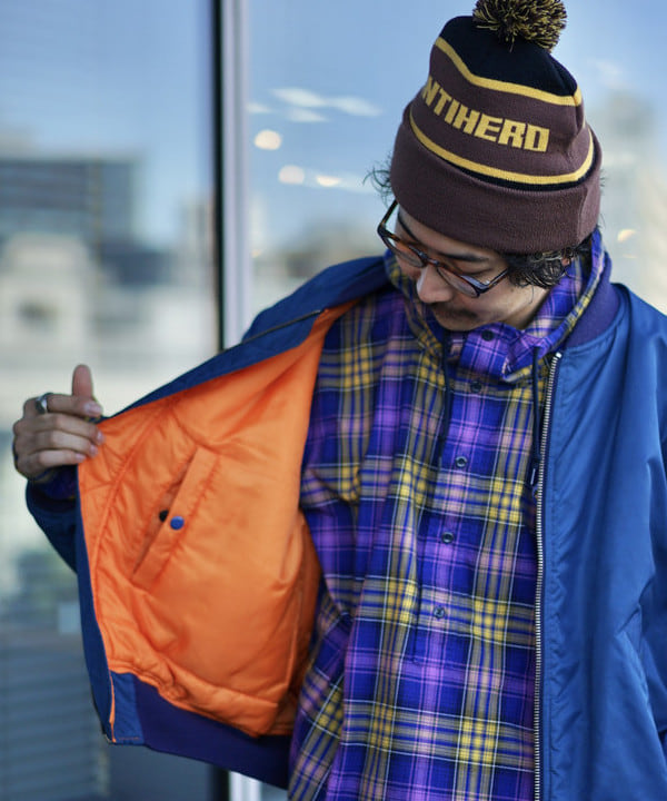 BAKU(東江 漠)さんの「BEAMS WOMEN｜ワイドフィット リフレクター チェック フードシャツ」を使ったコーディネート