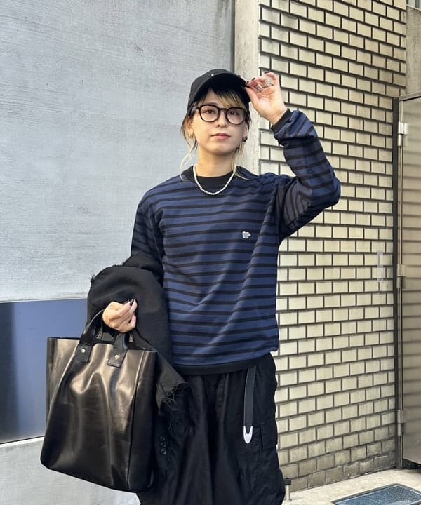 Heg.さんの「BEAMS WOMEN｜太 ウェリントン レンズ」を使ったコーディネート